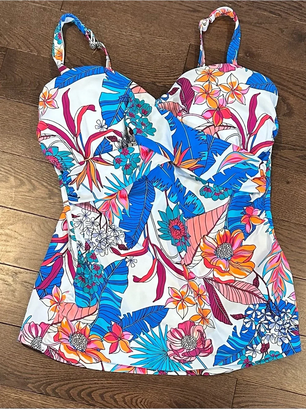 Profile by Gottex‎ Bohemian Gypsy Tankini Top 38E